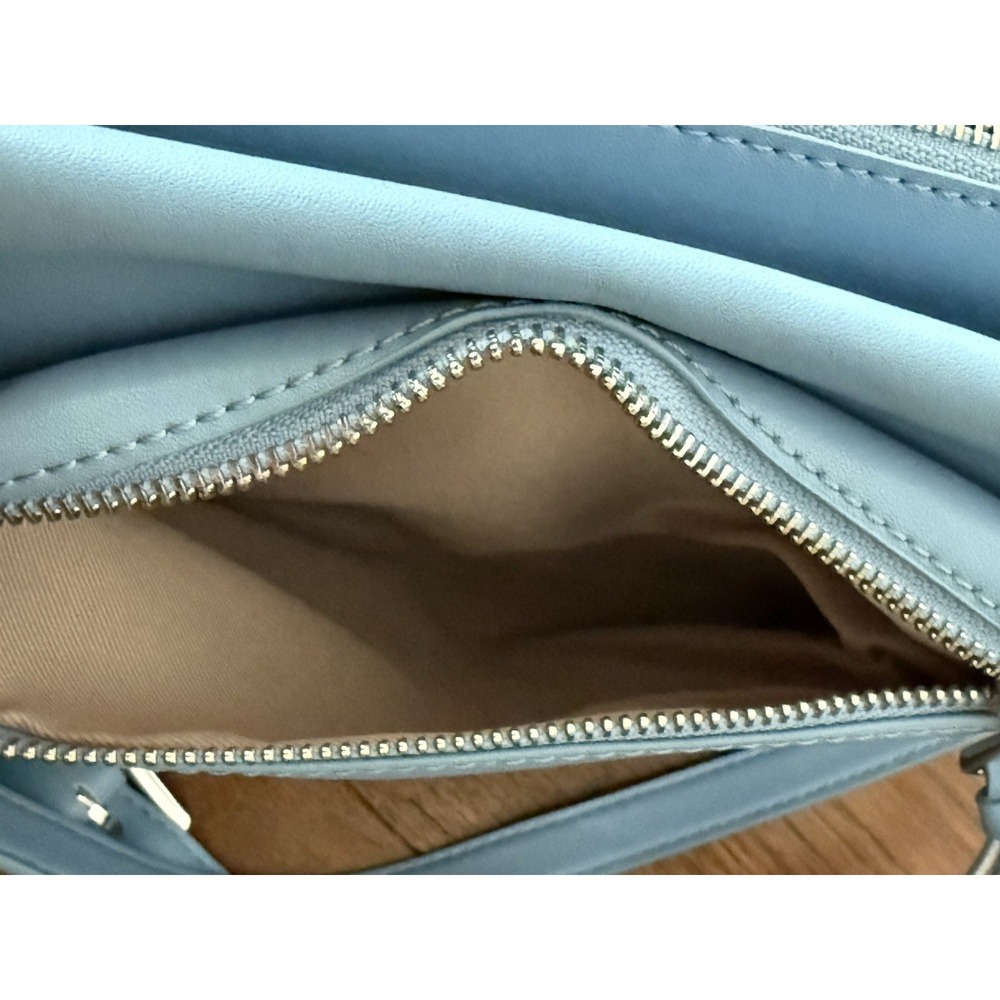 Sam Edelman Maisie Passport Crossbody Light Blue Leather Travel/Everyday Bag - Picture 10 of 14